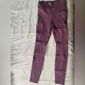 Lululemon fleece lined leggings size 4 purple